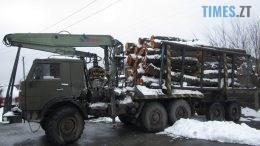 У Хорошівській громаді правоохоронці зупинили вантажівку з краденим лісом