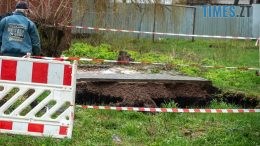 Через негоду у Житомирі утворилося два провалля