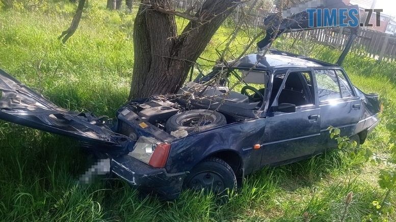 На Радомишльщині легковик влетів у дерево: є постраждалі (ФОТО)