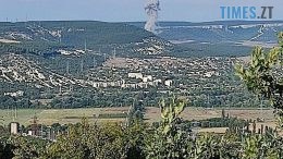 У Криму в результаті прильоту палають військові склади рф