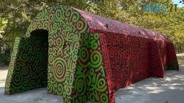 У Житомирі вирішили... розмалювати тимчасові бетонні укриття