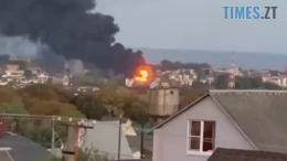 Поки російські війська тероризували Полтавщину, у Сочі спалахнула нафтобаза