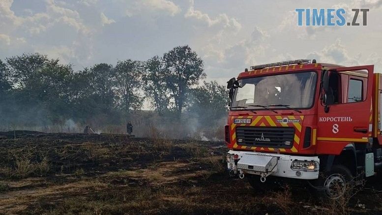 На Житомирщині триває надзвичайна пожежна небезпека: за добу вогнеборці ліквідували 11 загорянь сухостою