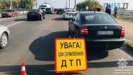 На Київському мосту у Житомирі сталася подвійна ДТП