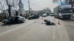 У Житомирі не розминулися легковик та мотоцикл: є постраждалі