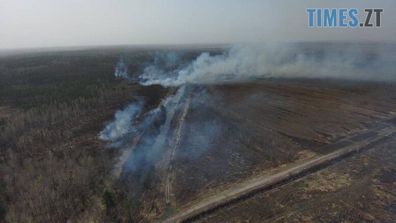 На Олевщині, аби врятувати ліс, рятувальники протягом 7 годин ліквідовували загоряння сухої трави
