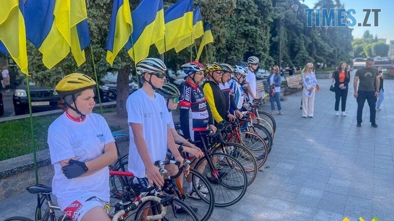 У Житомирі зустріли учасників ветеранського велопробігу
