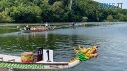 Вперше на набережній Шодуарівського парку в Житомирі проходить Чемпіонат України з веслування на човнах «Дракон»