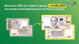 З 1 серпня в Україні почнуть вилучати з обігу старі 500-гривневі банкноти
