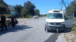 На Звягельщині не розминулися мотоцикл та автофургон: є постраждалі