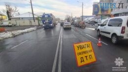 Через ДТП в центрі Житомира ускладнено рух транспорту