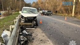 Через ДТП в районі Гідропарку у Житомирі ускладнений рух транспорту