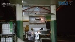 Внаслідок нічної атаки російських терористів на Житомирщині зазнала пошкоджень АЗС: є постраждалий