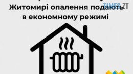 Котельні Житомира працюють в економному режимі