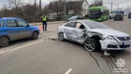 Через ДТП у Житомирі рух транспорту вулицею Чуднівська ускладнений