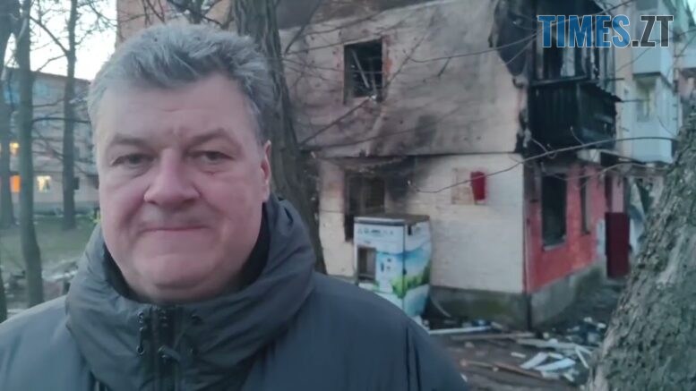 На Житомирщині російські терористи поцілили дроном по житловій багатоповерхівці