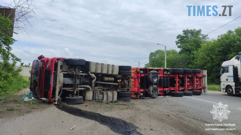 До уваги водіїв! Через ДТП рух трасою М-21 на Житомирщині ускладнено