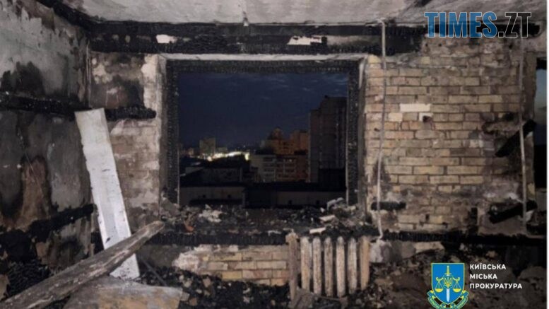 Вночі російські терористи атакували безпілотниками житлові будинки та дитячі садочки Києва та Черкас