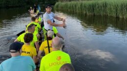 На річці Гнилоп'ять під час тренувань веслувальники виявили браконьєрську сітку: рибу повернуто у природнє середовище