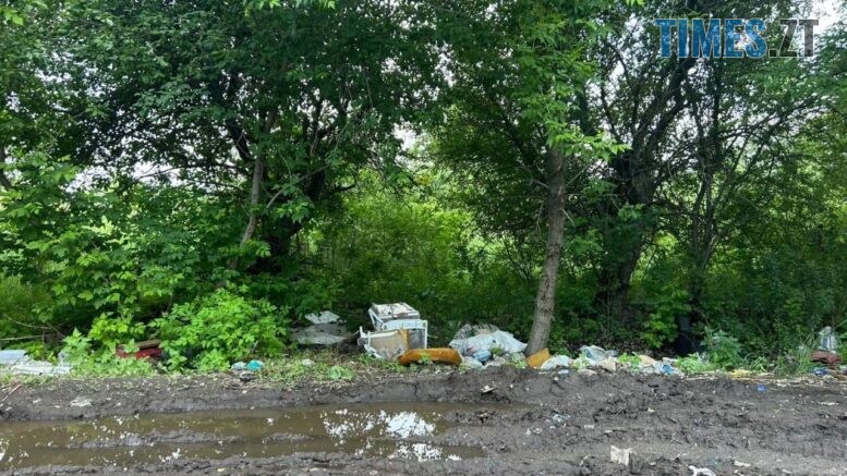 Вздовж дороги на Житомирський полігон твердих побутових відходів знову з'явилися стихійні сміттєзвалища