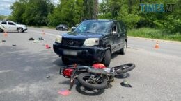 У Коростені не розминулися позашляховик та мотоцикл: є постраждалі