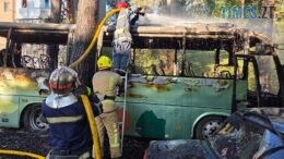 У Малині через дитячі забавки загорівся автобус
