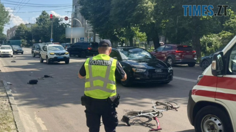 У Житомирі під колесами легковика загинув 14-річний велосипедист