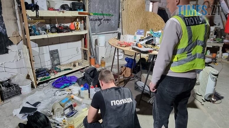 У Житомирі правоохоронці затримали п`ятьох чоловіків, які налагодили в місті виробництво амфетаміну