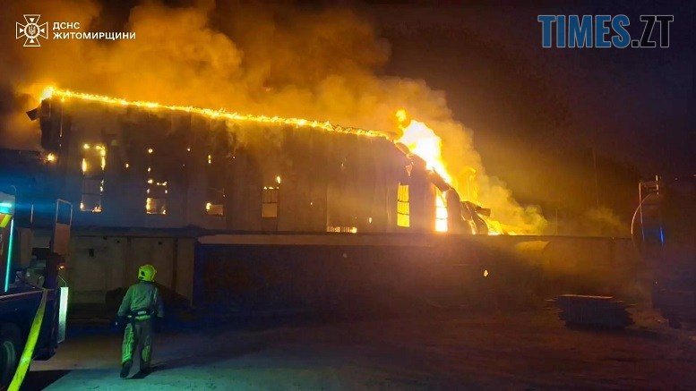 На Коростенщині згорів склад одного з місцевих підприємств
