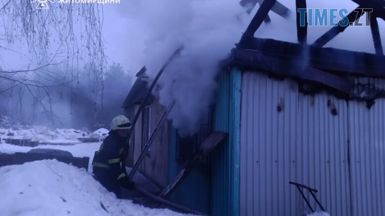 У Коростишеві сталася пожежа на території приватного підприємства