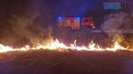 На Бердичівщині через загоряння сухостою ледь не згоріло сільське кладовище