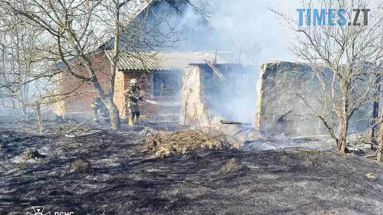 7 гектарів згарища та знищені будівлі: наслідки пожеж в екосистемах Житомирщини за добу