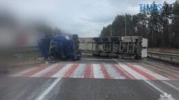 До уваги водіїв! Через ДТП на трасі Київ — Чоп поблизу Житомира перекрито рух