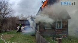 На Житомирщині під час пожежі в приватному секторі постраждала жінка