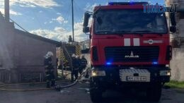 У Малині вогнеборці врятували столярний цех від масштабної пожежі