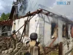 зруйнований в результаті російського обстрілу будинок на Овруччині