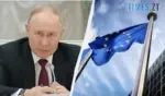 путін та прапор Євросоюзу