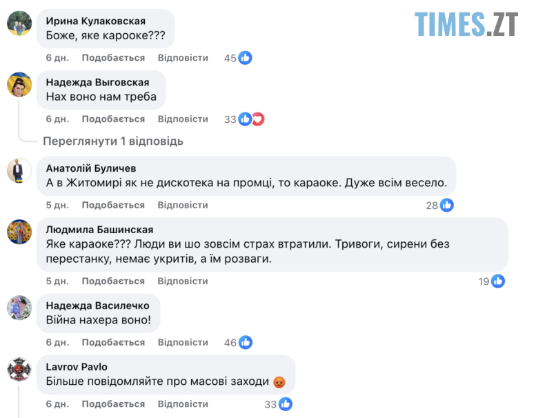 Коментарі з Фейсбуку