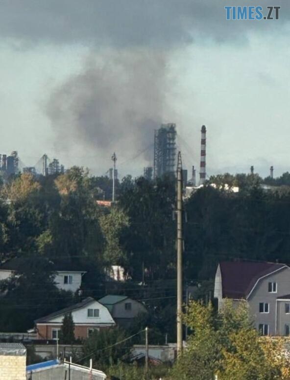 пожежа на росії після прильоту доброго дрона
