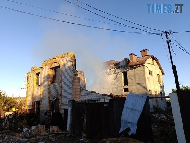 знищений внаслідок російського удару приватний будинок