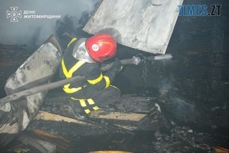 рятувальник гасить пожежу