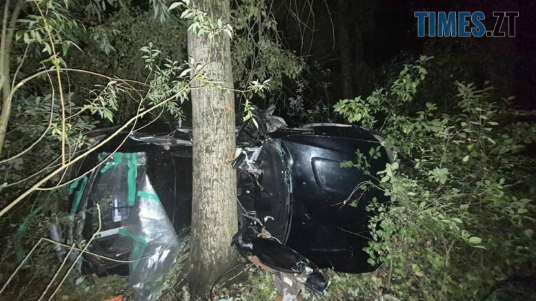 автомобіль, що врізався у дерево на Житомирщині