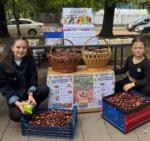 за принесені каштани дітям давали смаколики від спонсорів, які підтримали ініціативу