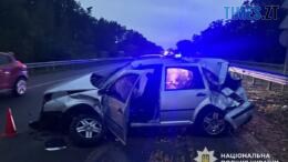 автомобіль який потрапив у ДТП на Звягельщині