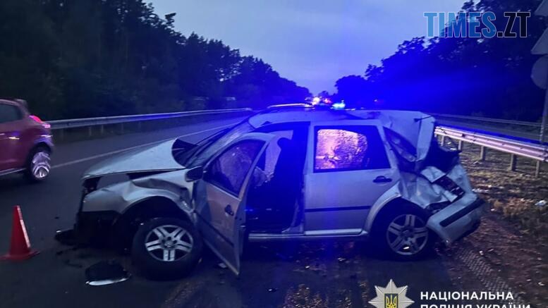 автомобіль який потрапив у ДТП на Звягельщині
