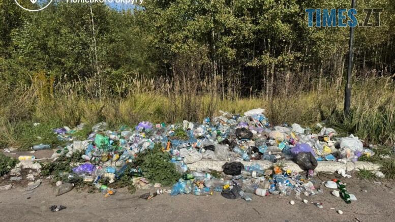 стихійне сміттєзвалище у Житомирському районі