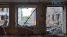 зруйнована внаслідок російського удару школа на Сумщині