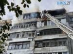 пошкоджена внаслідок російського удару багатоповерхівка у Бердичеві