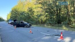 автомобілі, що потрапили у потрійну ДТП на Коростенщині
